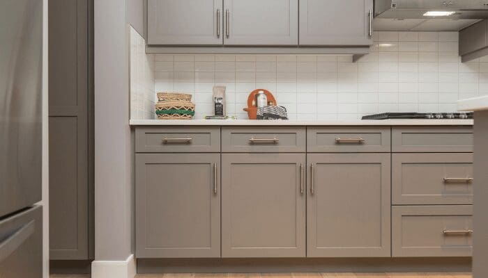 A kitchen with improved home value.