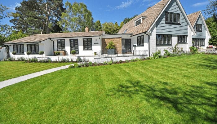 A house with front yard curb appeal.