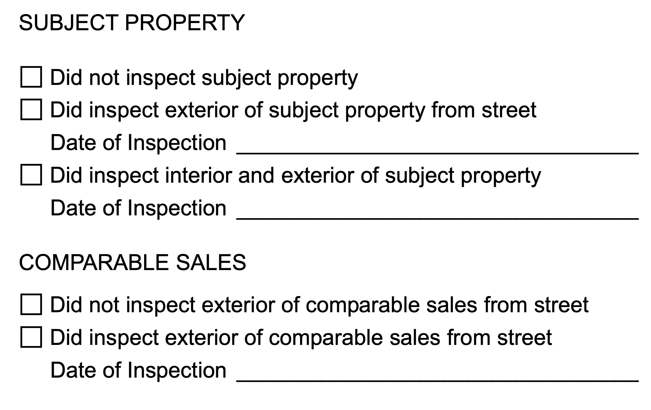 An appraisal report.
